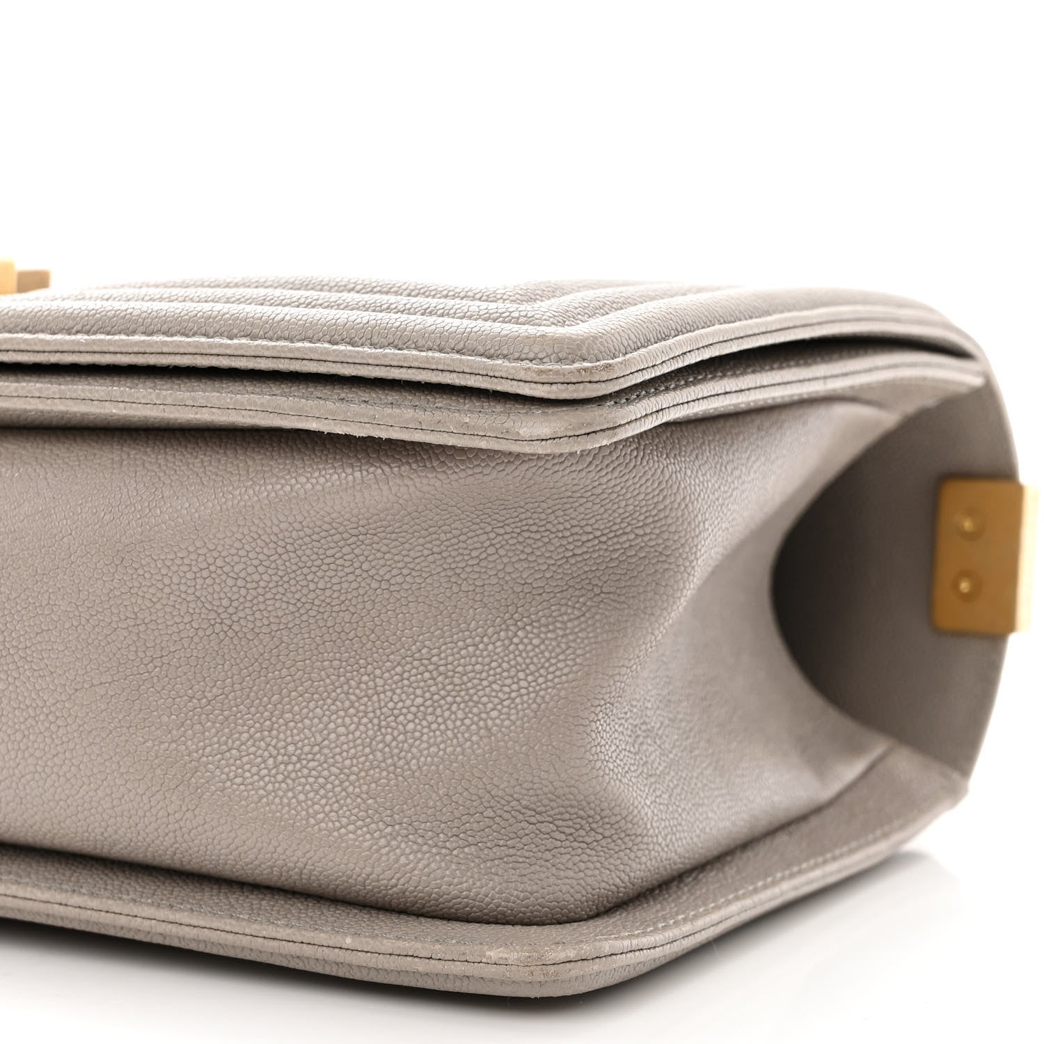 Chanel Caviar Quilted Medium Boy Flap Grey 10 of 11