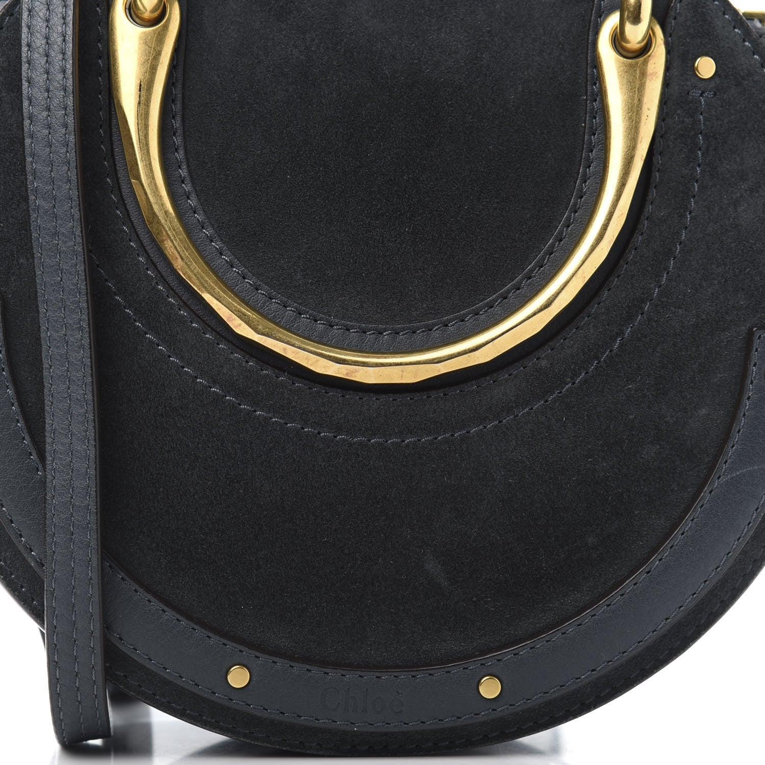 Chloe Goatskin Suede Small Pixie Bag Silver Blue 9 of 9