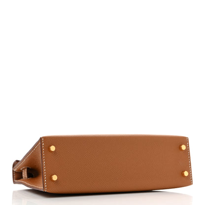 Hermes Epsom Mini Kelly Sellier 20 Gold 4 of 10