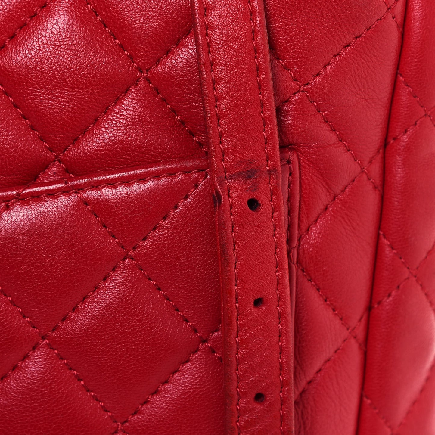 Lambskin Quilted Small Urban Spirit Backpack Red