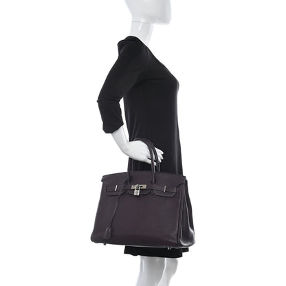 Hermes Togo Birkin 35 Raisin 2 of 12