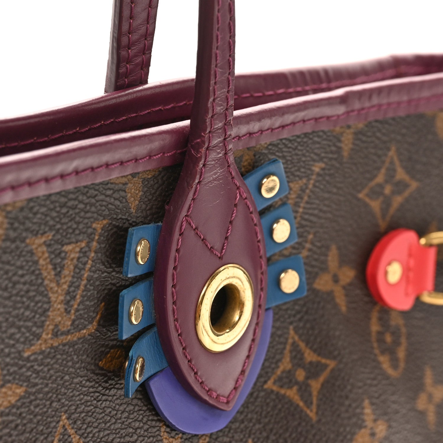 Louis Vuitton Monogram Totem Neverfull MM Magenta 10 of 10