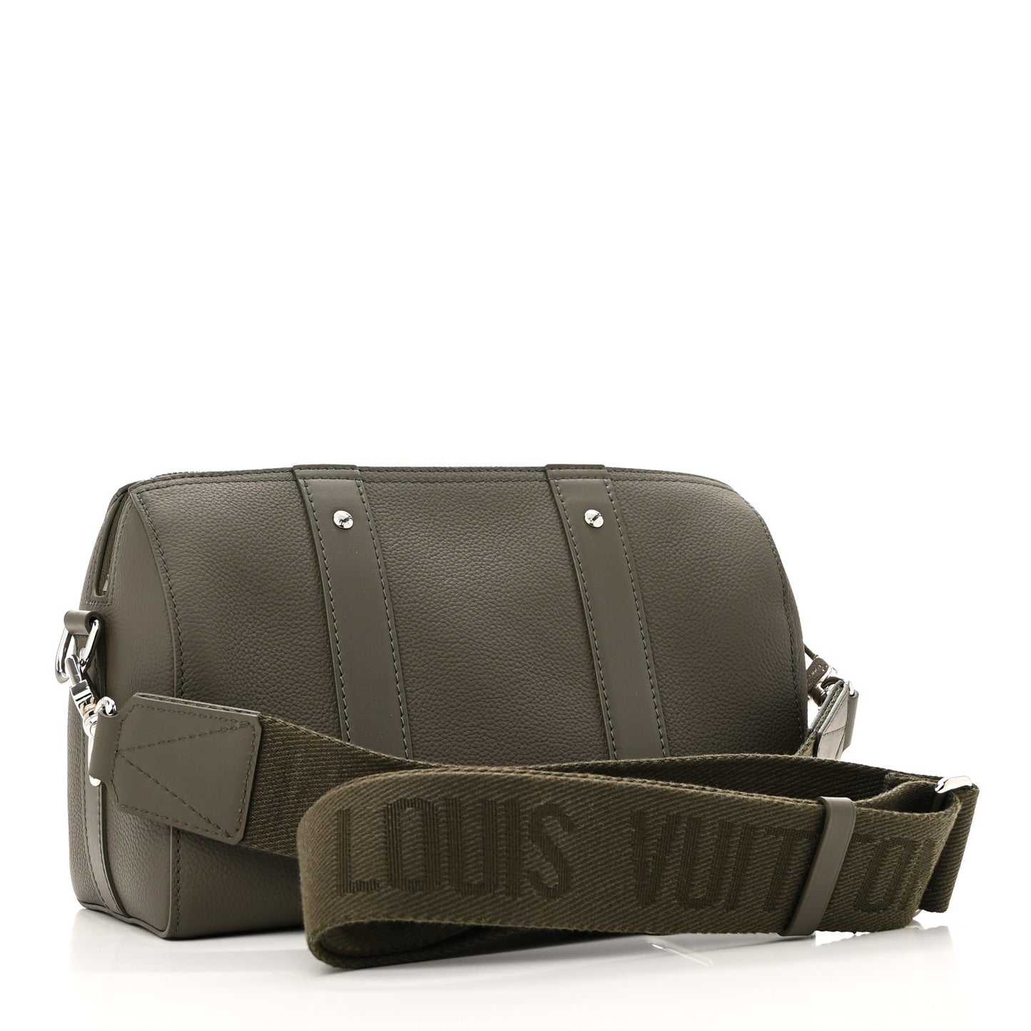 Grained Calfskin Aerogram City Keepall Khaki