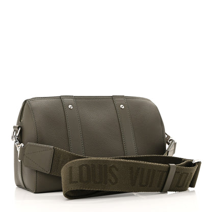 Louis Vuitton Grained Calfskin Aerogram City Keepall Khaki 3 of 9