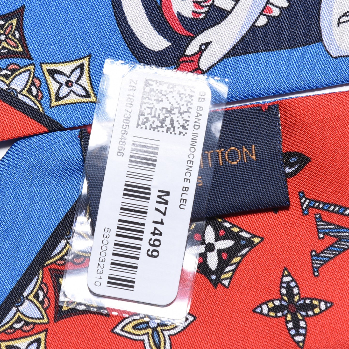 Silk Monogram Innocence BB Bandeau Blue