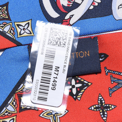 Louis Vuitton Silk Monogram Innocence BB Bandeau Blue 4 of 4