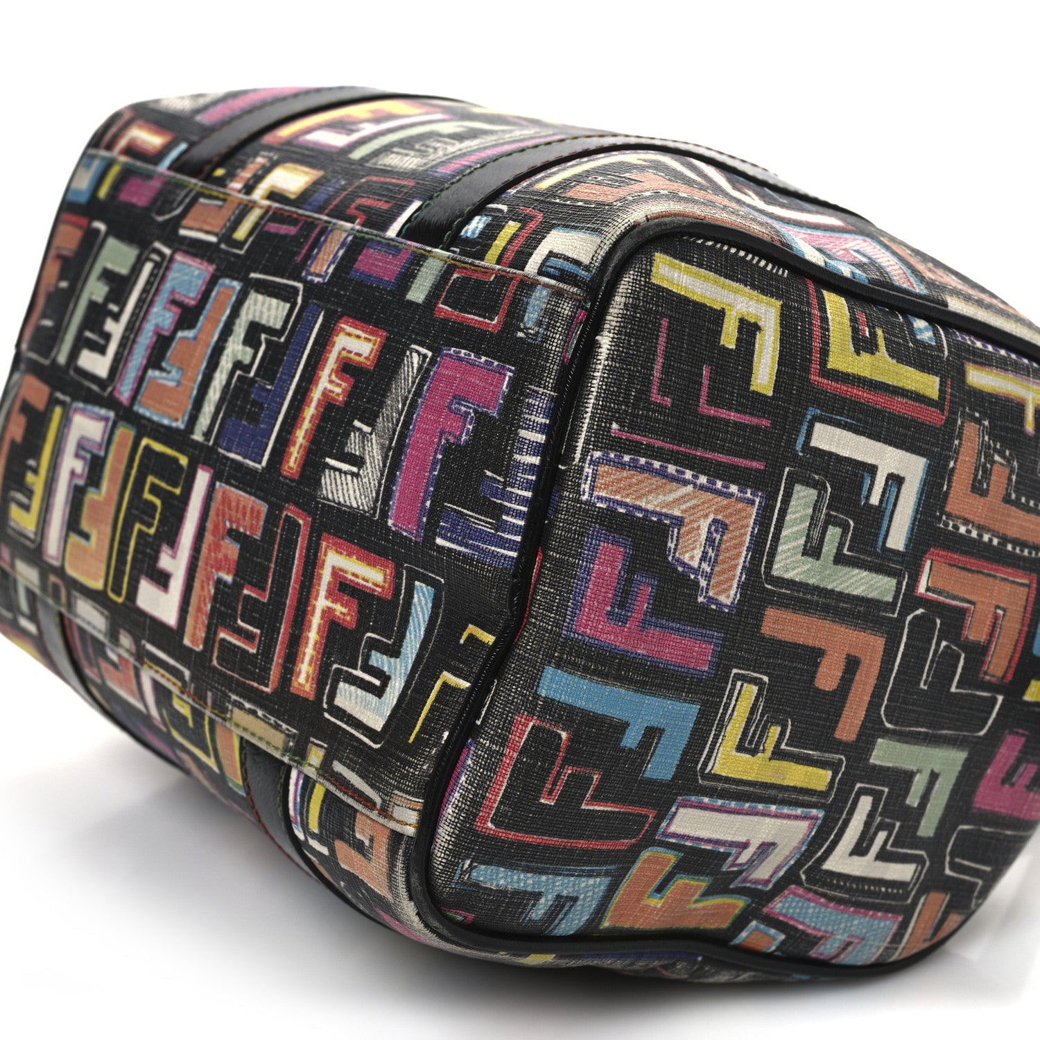 Fendi Zucca Spalmati Vitello FF Multicolor Forever Boston Multicolor Black 19 of 31