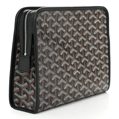 Goyard Goyardine Jouvence MM Toiletry Pouch Black 3 of 10