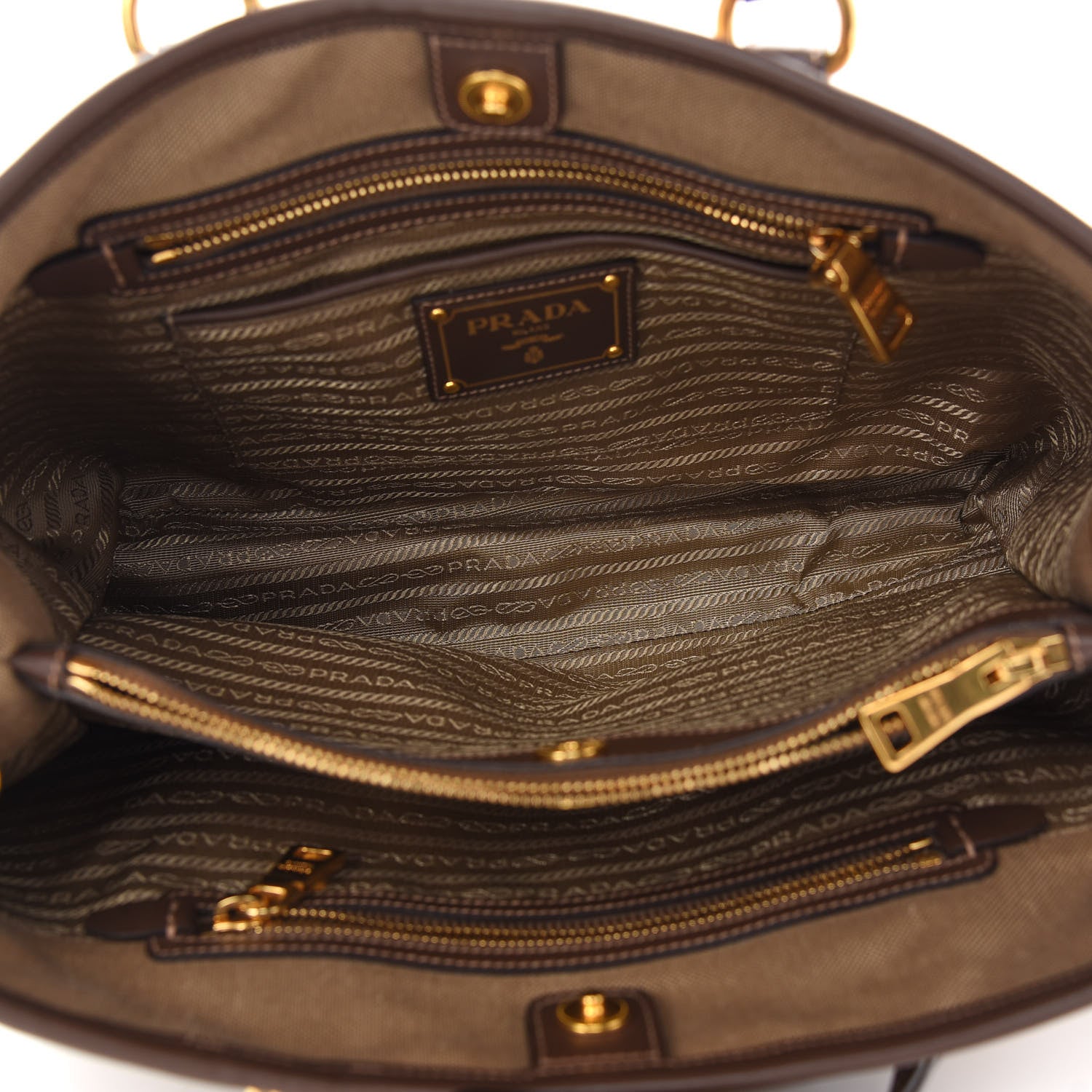 Prada Jacquard Logo Tote Moro 5 of 10