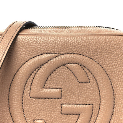 Gucci Pebbled Calfskin Small Soho Disco Bag Rose Beige 9 of 11