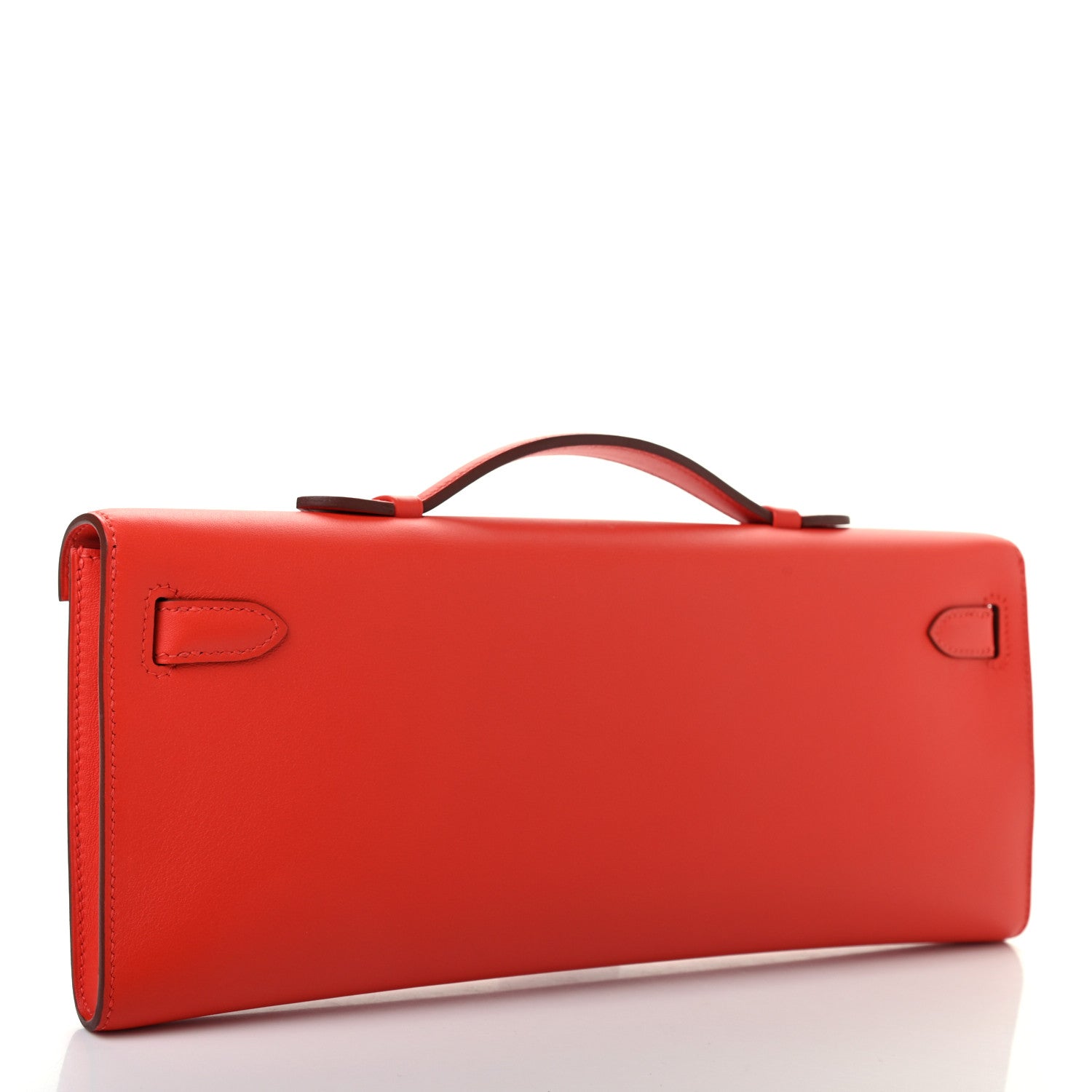 Hermes Swift Kelly Cut Clutch Pochette Capucine 2 of 8