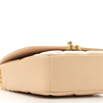 Chanel Lambskin Quilted Small CC Coin Flap Bag Beige 9 of 10
