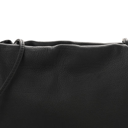 The Row Grained Calfskin Bourse Clutch Black 7 of 9