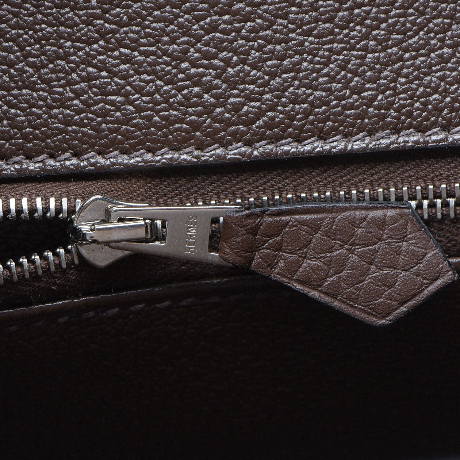 Hermes Taurillon Clemence Birkin 35 Cacao 26 of 32
