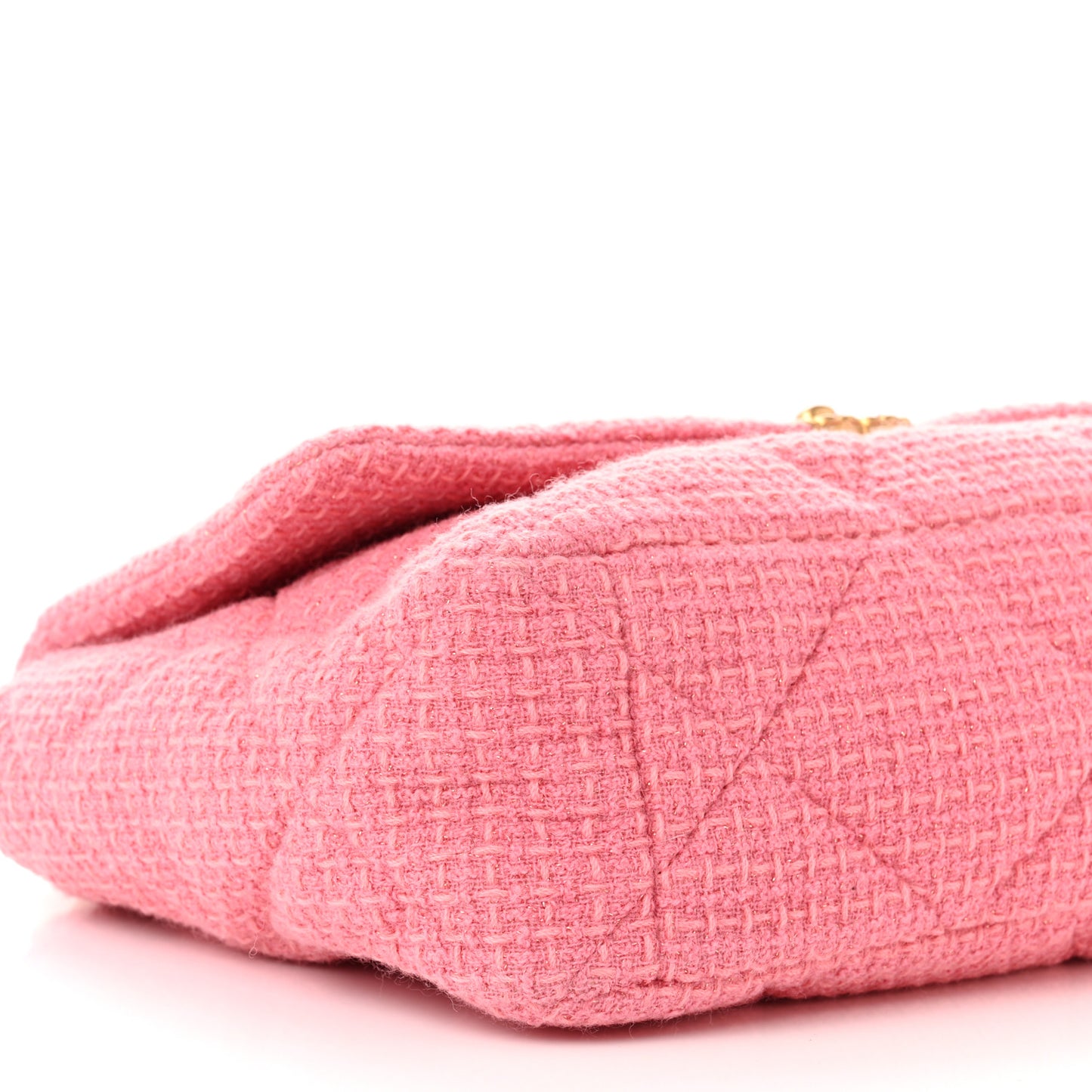 Tweed Quilted Maxi Chanel 19 Flap Pink