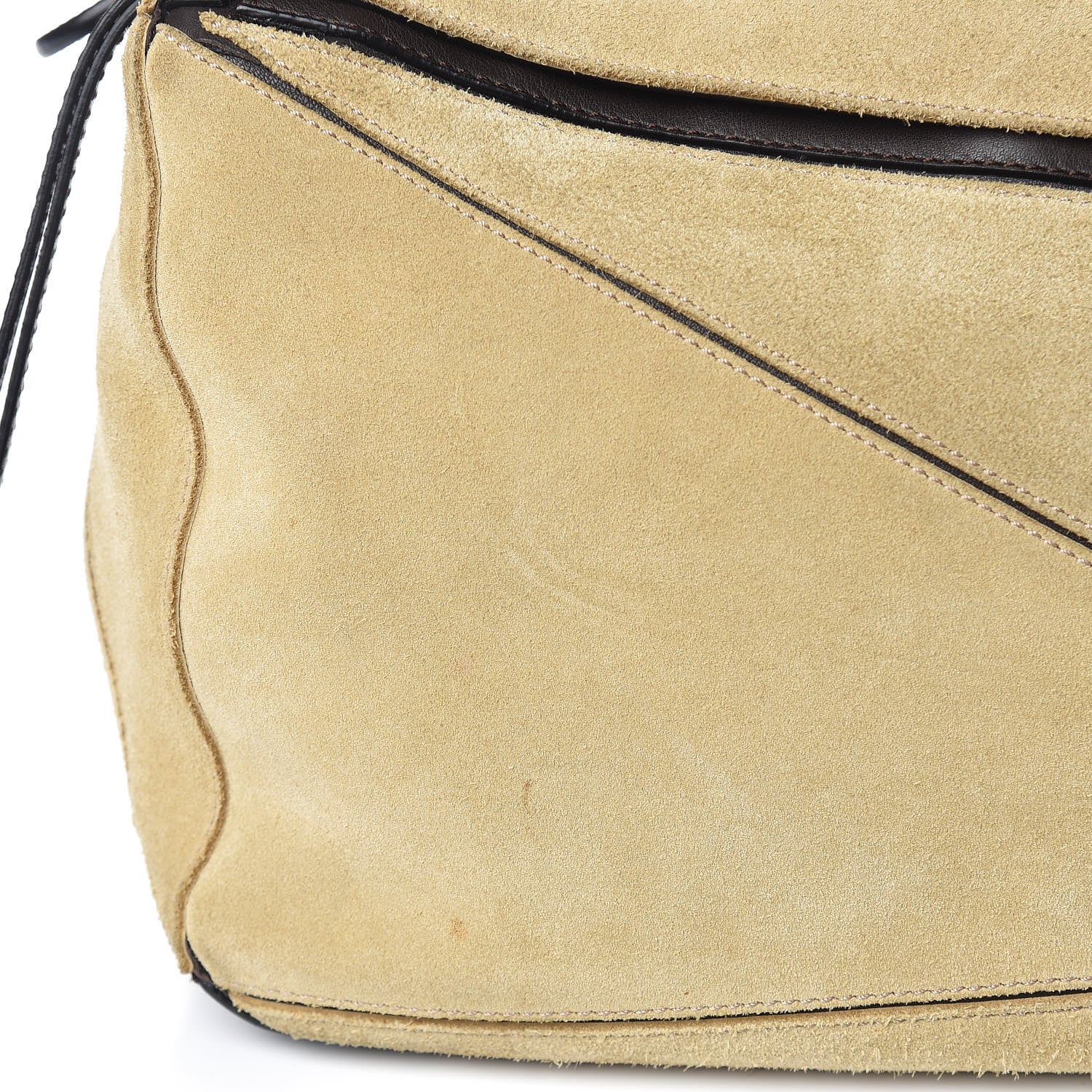Loewe Suede Medium Puzzle Bag Gold 17 of 18