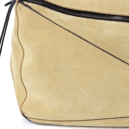 Loewe Suede Medium Puzzle Bag Gold 17 of 18