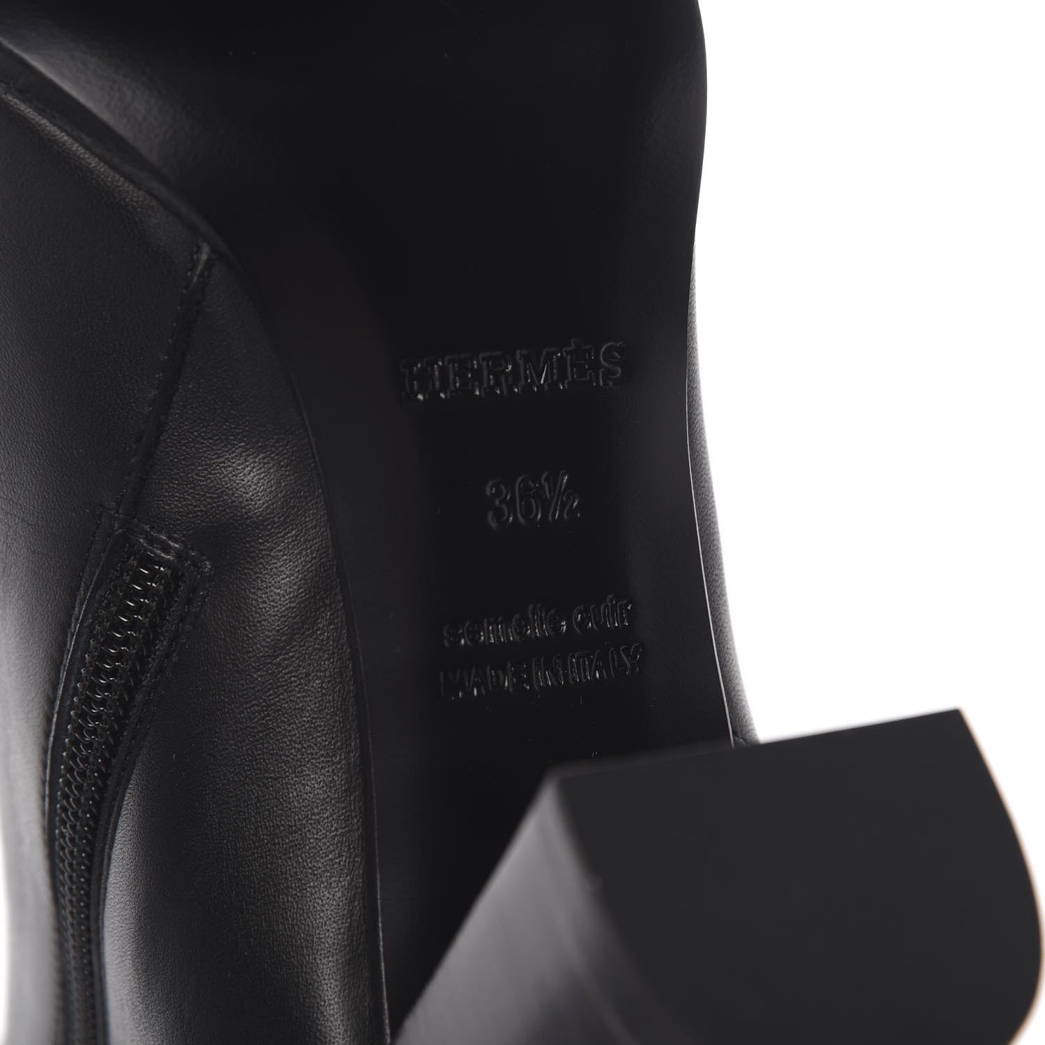 Hermes Calfskin Saint Germain Ankle Boots 36.5 Black 8 of 9