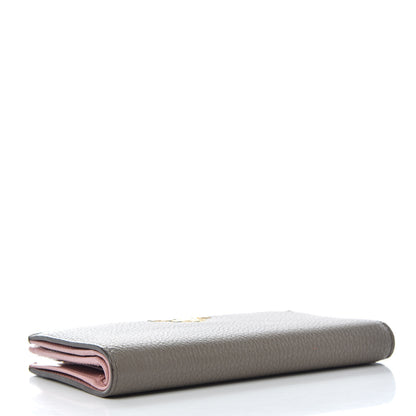 Prada Vitello Daino Continental Wallet Argilla Rosa 4 of 7