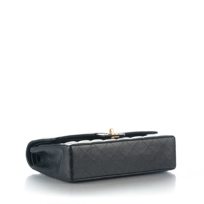 Chanel Caviar Quilted Medium Double Flap Navy 4 of 8
