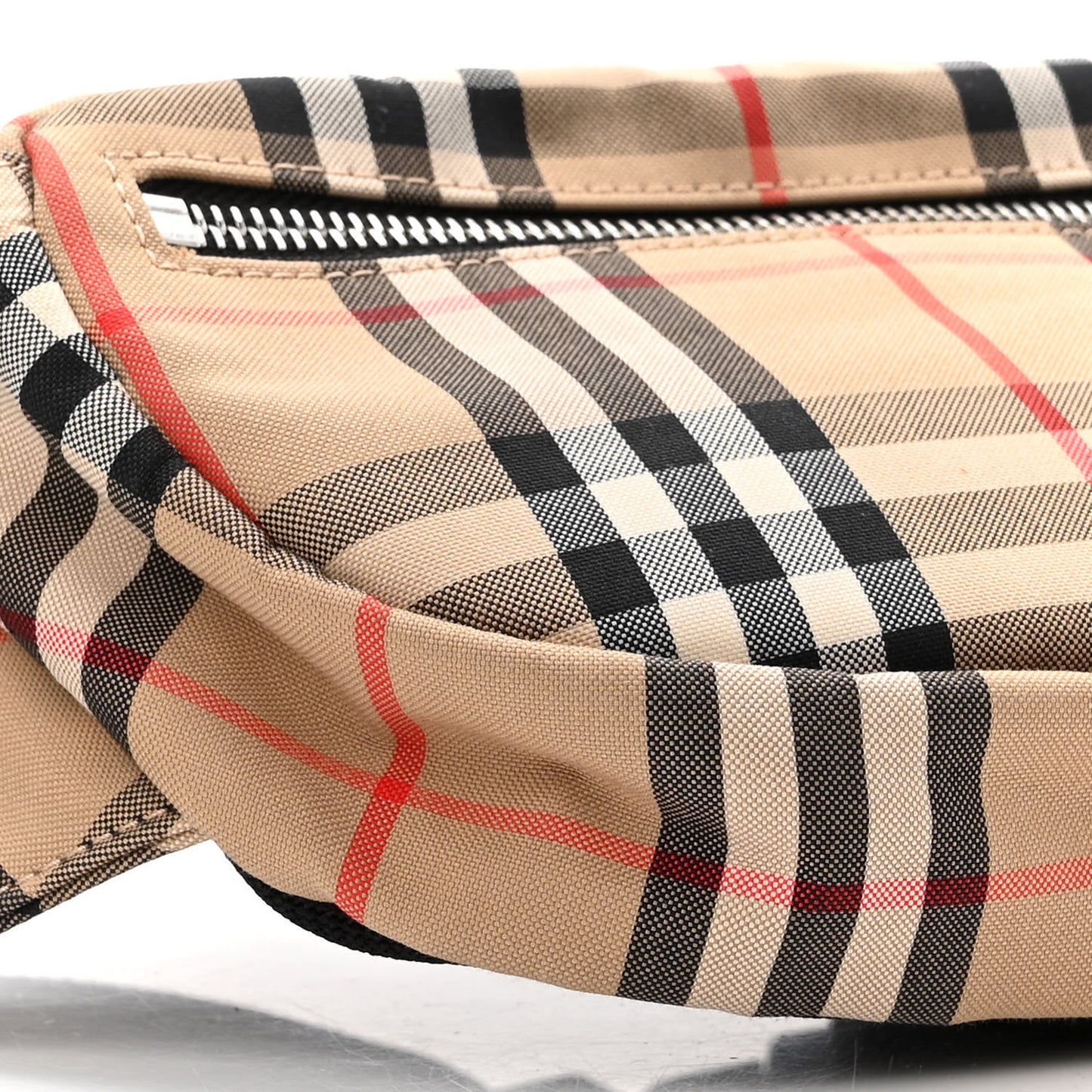 Nylon Vintage Check Small Cannon Bum Bag Archive Beige