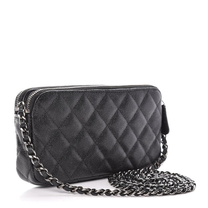 Chanel Caviar Quilted Small Clutch With Chain Black 3 of 14