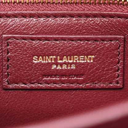 Saint Laurent Smooth Calfskin Monogram Cassandra Clasp Bag Dark Green 6 of 13