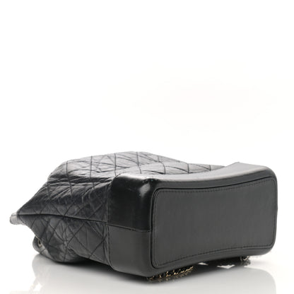 Chanel Aged Calfskin Quilted Small Gabrielle Backpack Black 5 of 19