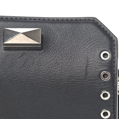 Alexander McQueen Fine Grain Goatskin Perforated Box Shoulder Bag 16 Black 11 of 11