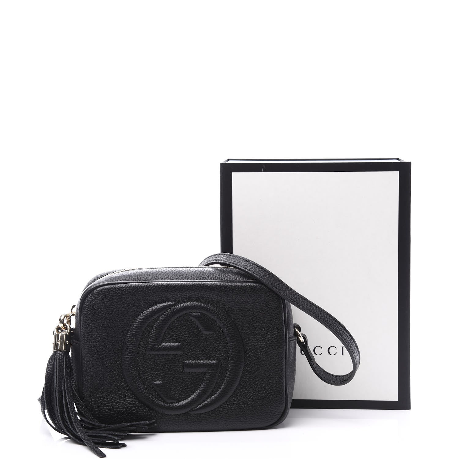 Gucci Pebbled Calfskin Small Soho Disco Bag Black 11 of 11