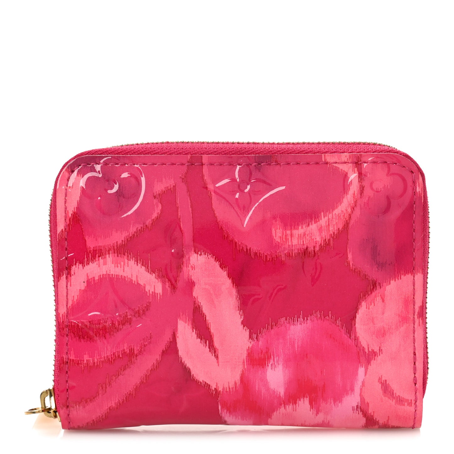 LOUIS VUITTON Vernis Ikat Zippy Coin Purse Rose Indien