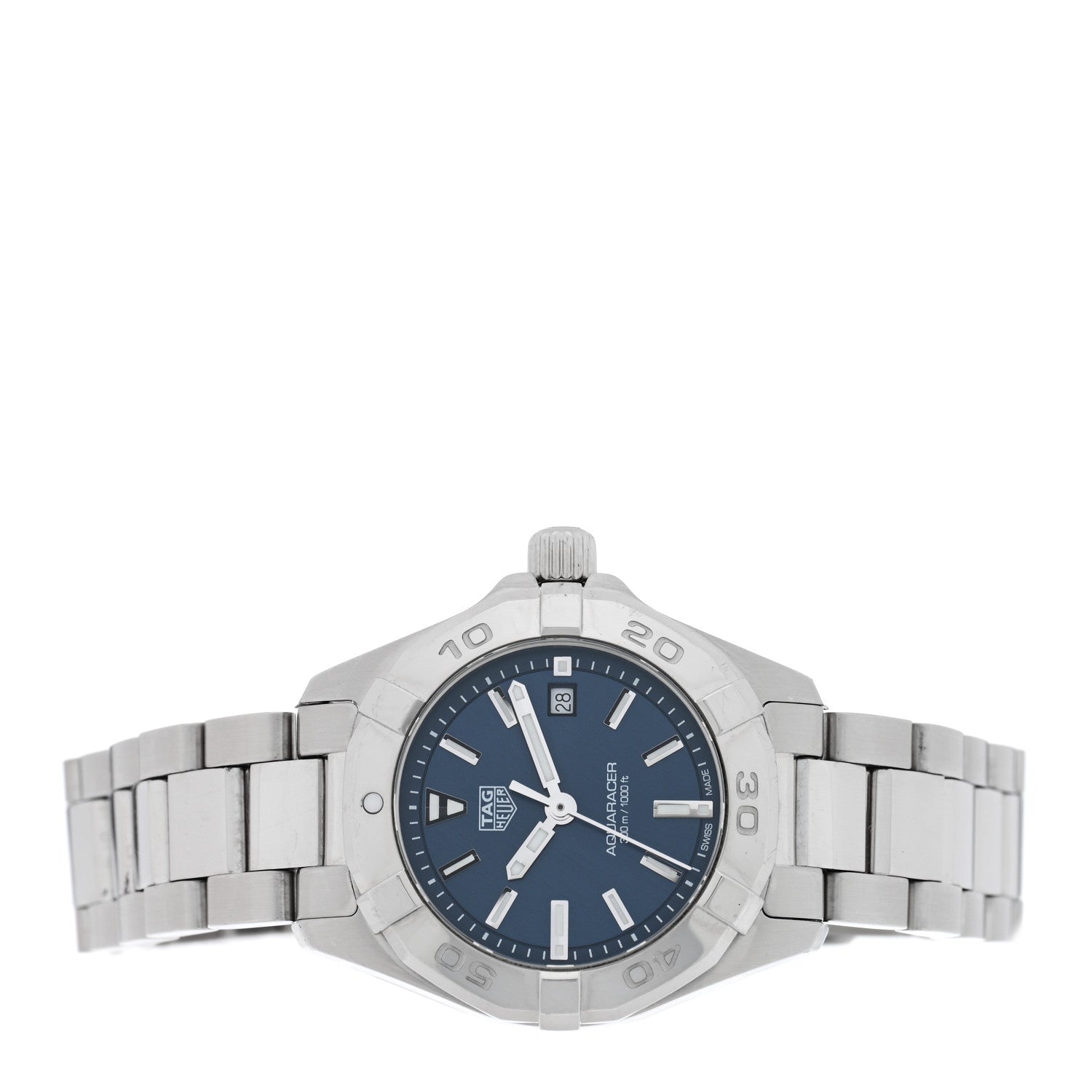 Tag Heuer Stainless Steel 27mm Aquaracer Lady Quartz Watch Blue WBD1412 2 of 5