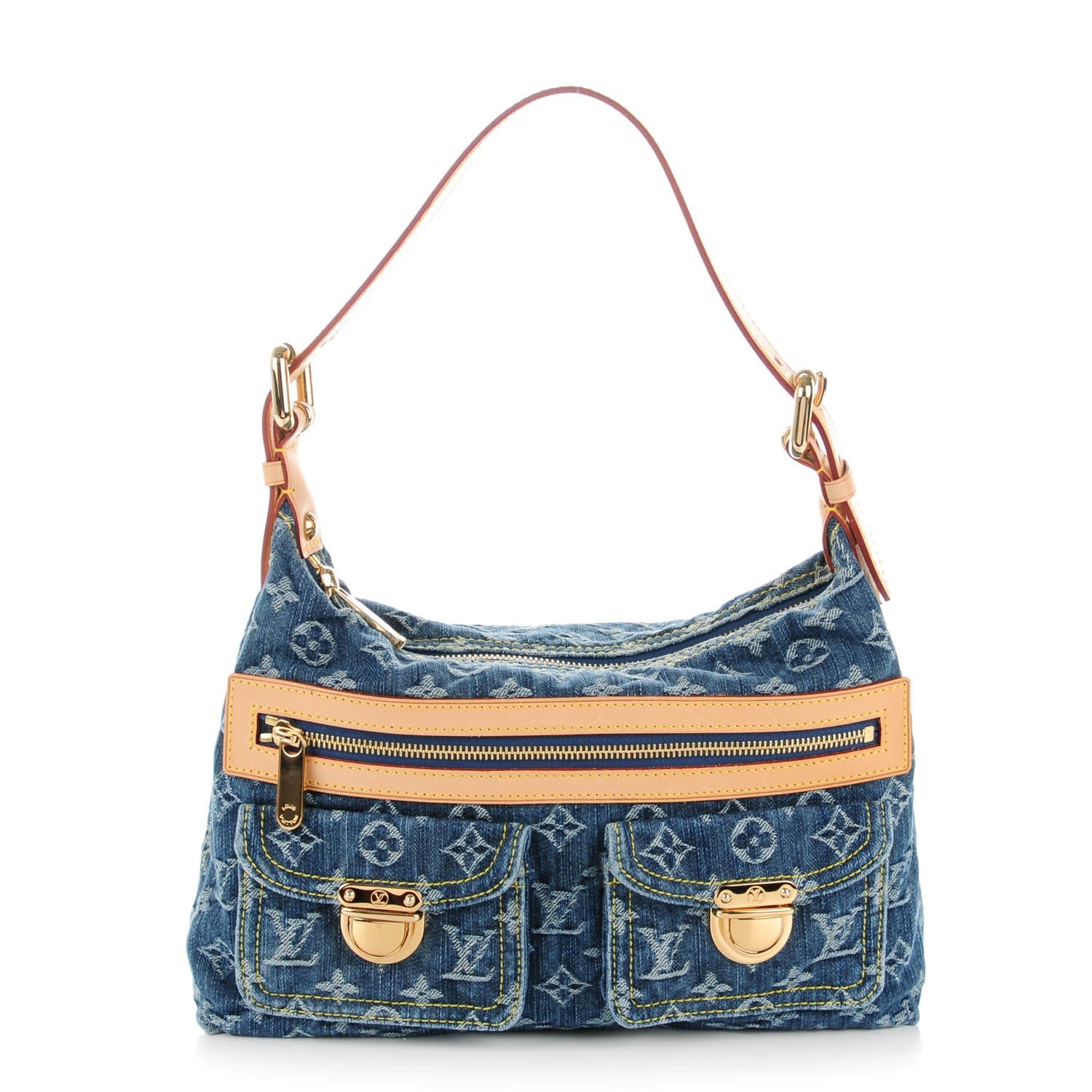 Louis Vuitton Monogram Denim Baggy PM Blue 1 of 7
