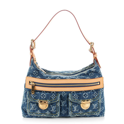 Louis Vuitton Monogram Denim Baggy PM Blue 1 of 7