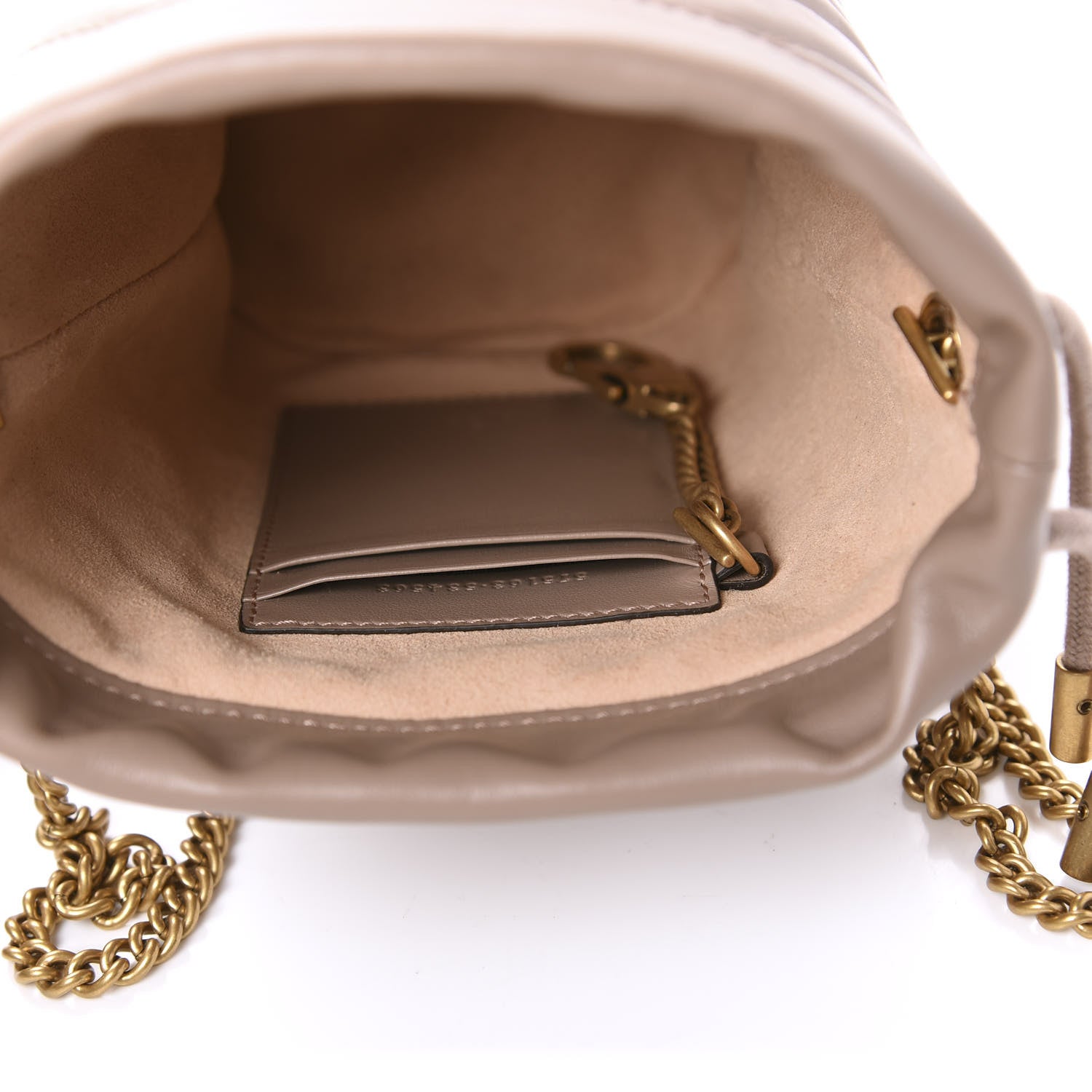 Gucci Calfskin Matelasse Mini GG Marmont 2.0 Bucket Bag Porcelain Rose 5 of 13