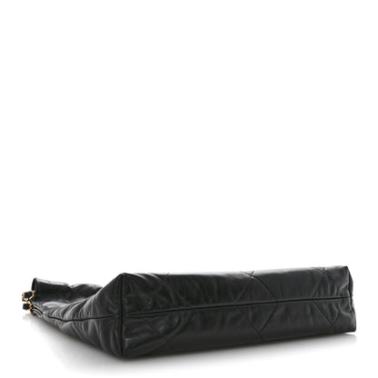 Chanel Shiny Calfskin Quilted Small Chanel 22 Black 5 of 12