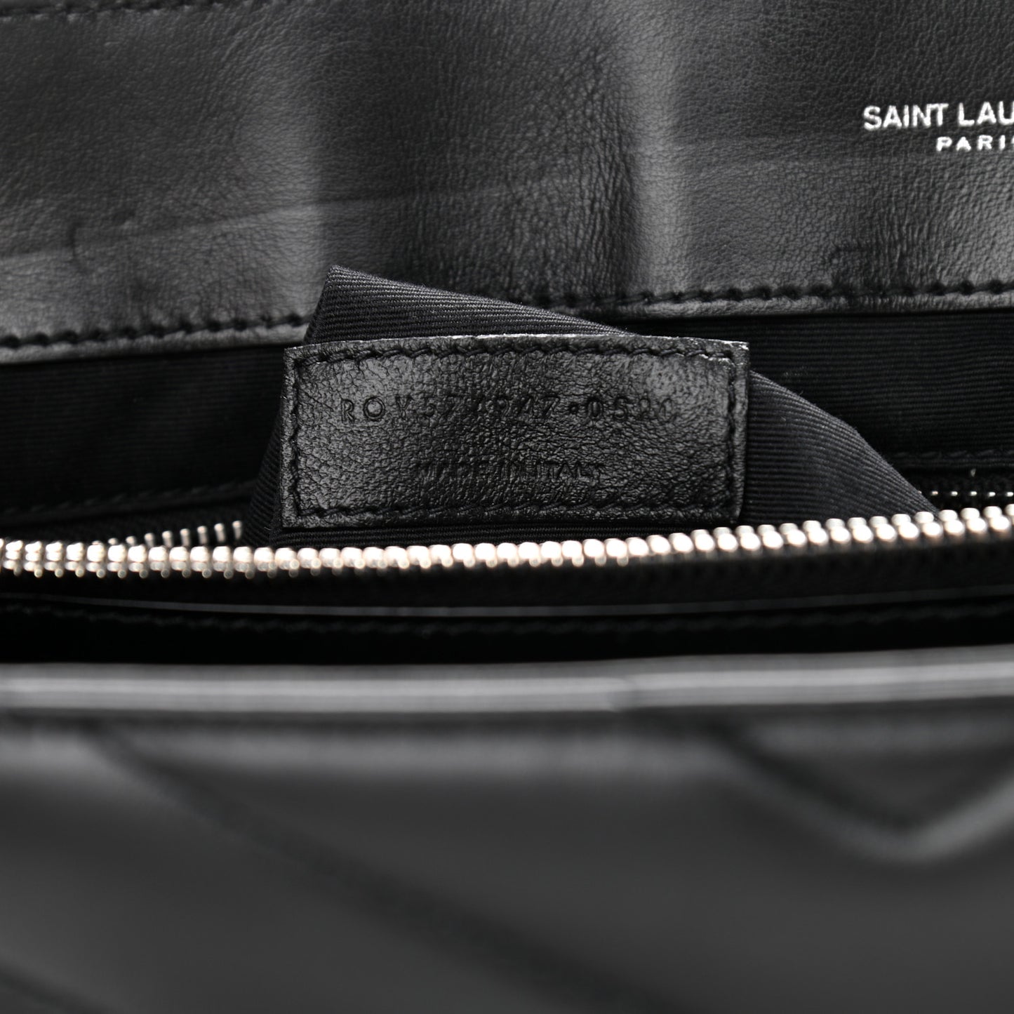 Calfskin Y Quilted Monogram Large Loulou Chain Satchel Black