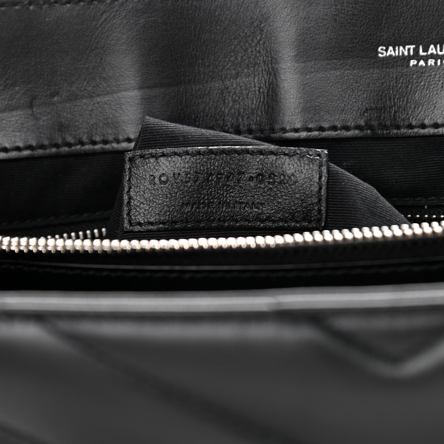 Saint Laurent Calfskin Y Quilted Monogram Large Loulou Chain Satchel Black 8 of 16