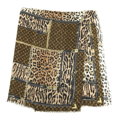 Louis Vuitton Monogram Modal Cashmere Leopard Scarf 1 of 3