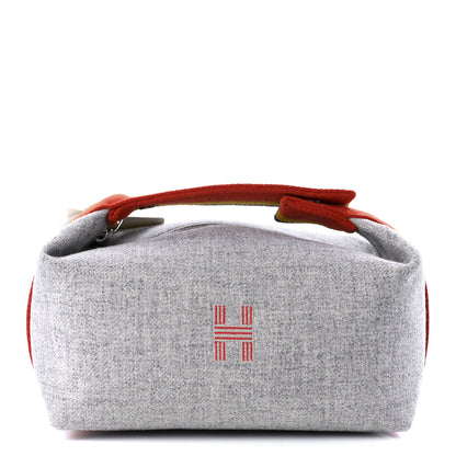 Hermes Canvas Small Bride-A-Brac Pouch Gris Flanelle 1 of 7