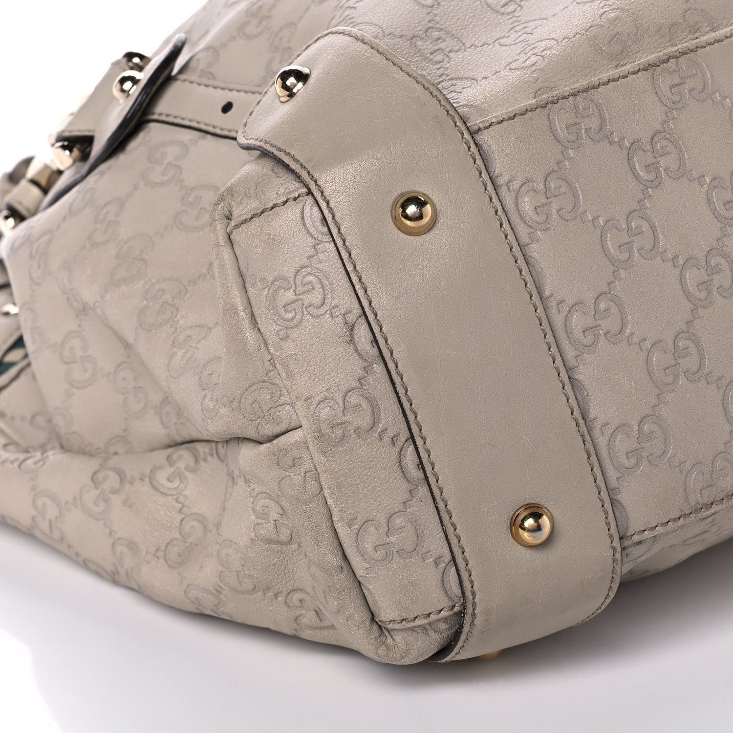 Gucci Guccissima Medium Pelham Shoulder Bag Off White 10 of 12