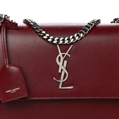 Saint Laurent Calfskin Medium Monogram Sunset Pallisandre 8 of 11