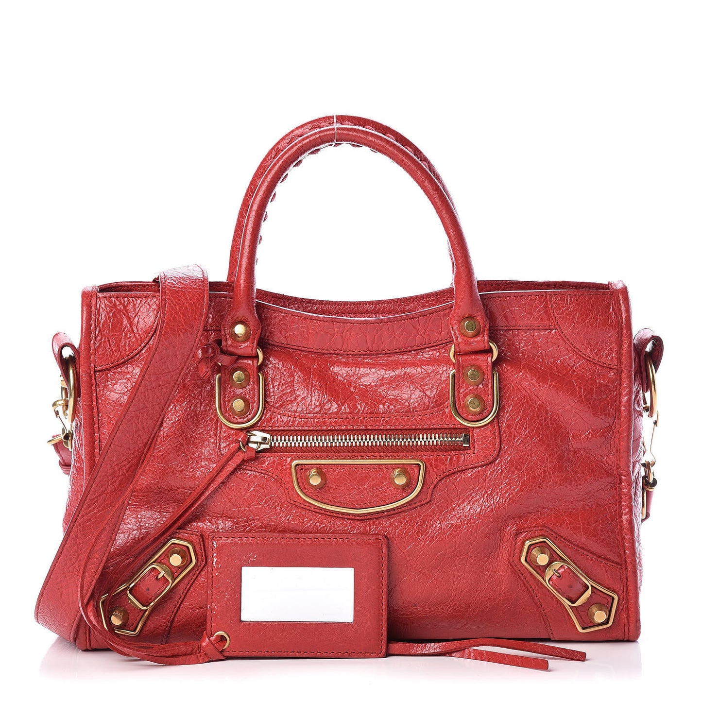 Agneau Gold Metallic Edge Hardware S City Rouge Rubis