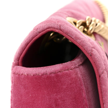 Gucci Velvet Matelasse Blind for Love Embroidered Medium GG Marmont Shoulder Bag Light Raspberry Rose Multicolor 13 of 13
