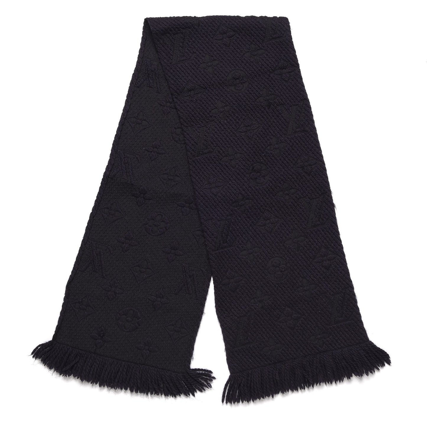 Wool Silk Logomania Scarf