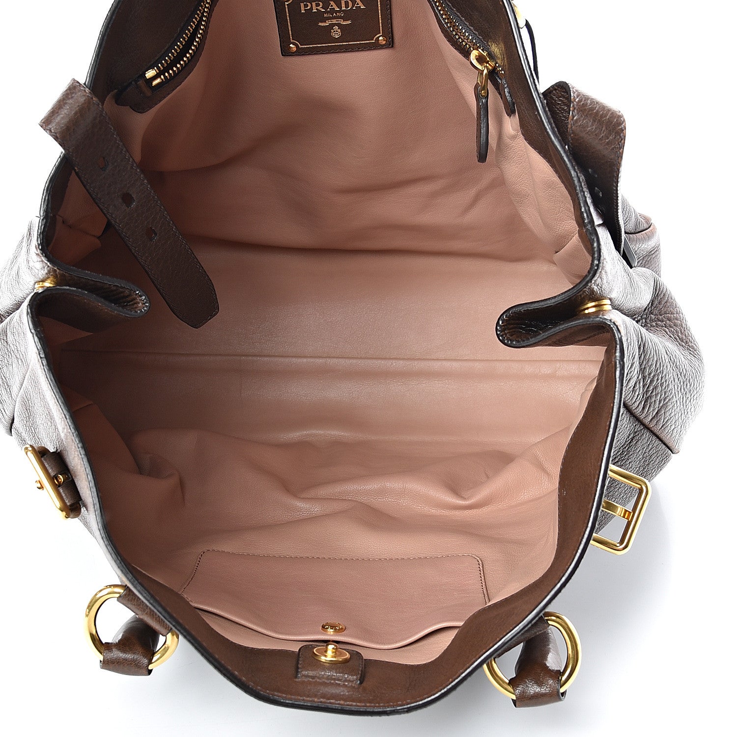 Prada Cervo Shopping Tote Bruciato 4 of 14