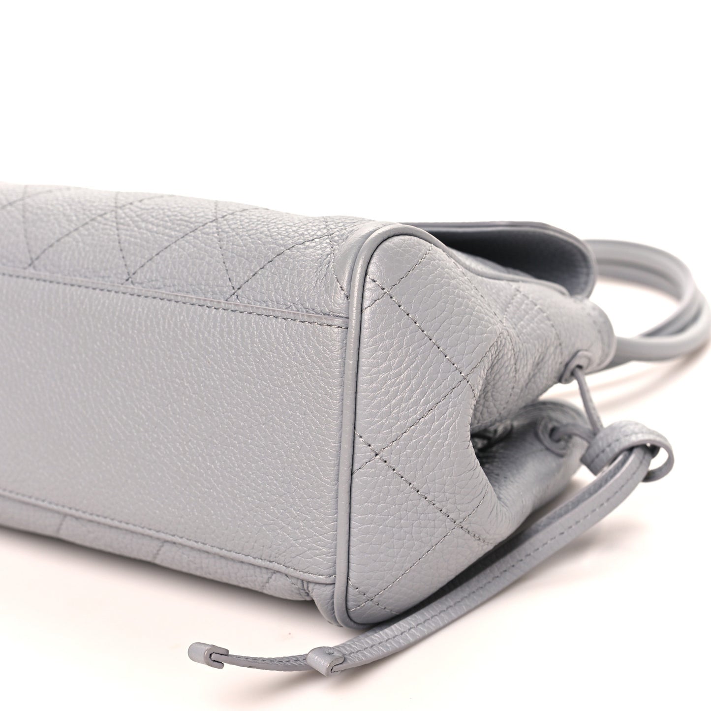 Grained Calfskin Urban Essentials Small Shopping Bag Grey