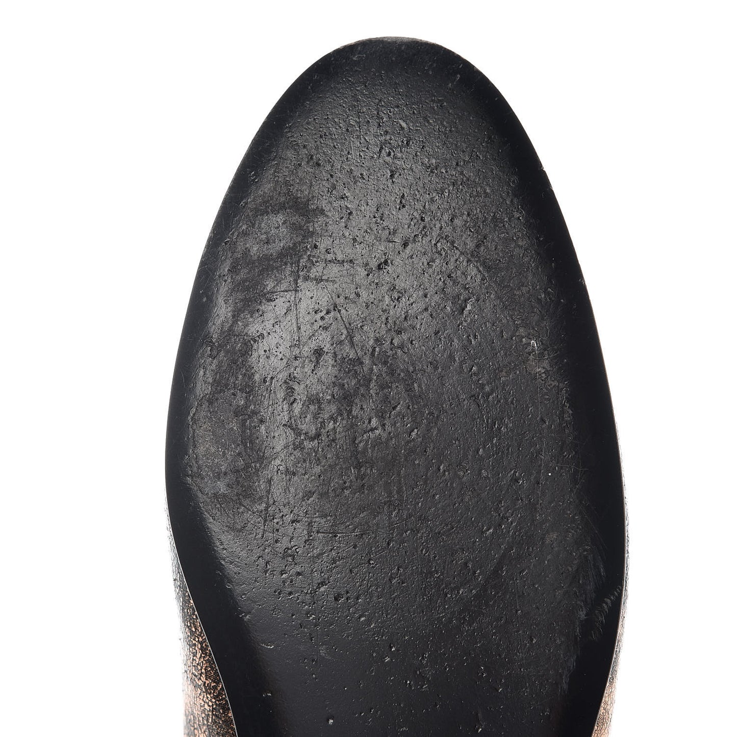 Laminated Suede Goatskin Cap Toe CC Ballerina Flats 40.5 Bronze