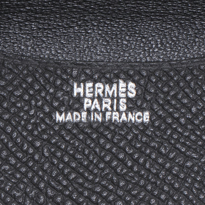 Hermes Epsom Business Card Holder Case Graphite 6 of 8