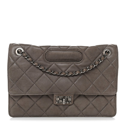 Chanel Washed Lambskin Jumbo Take Away Flap Grey 1 of 12